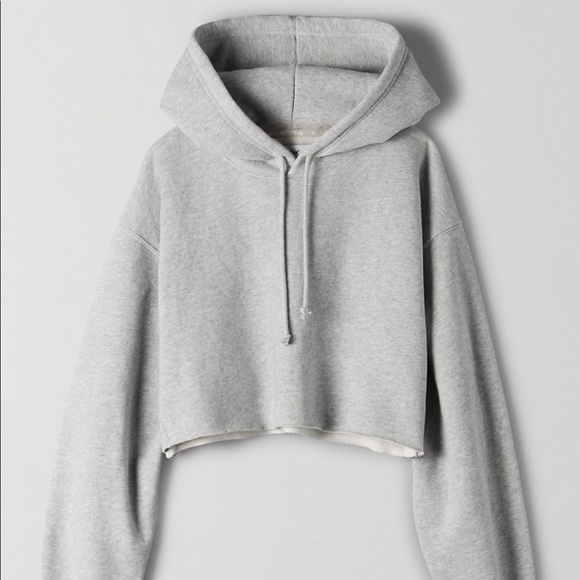 TNA Cozy Fleece Boyfriend Cropped Hoodie (M) - Picture 1 of 11